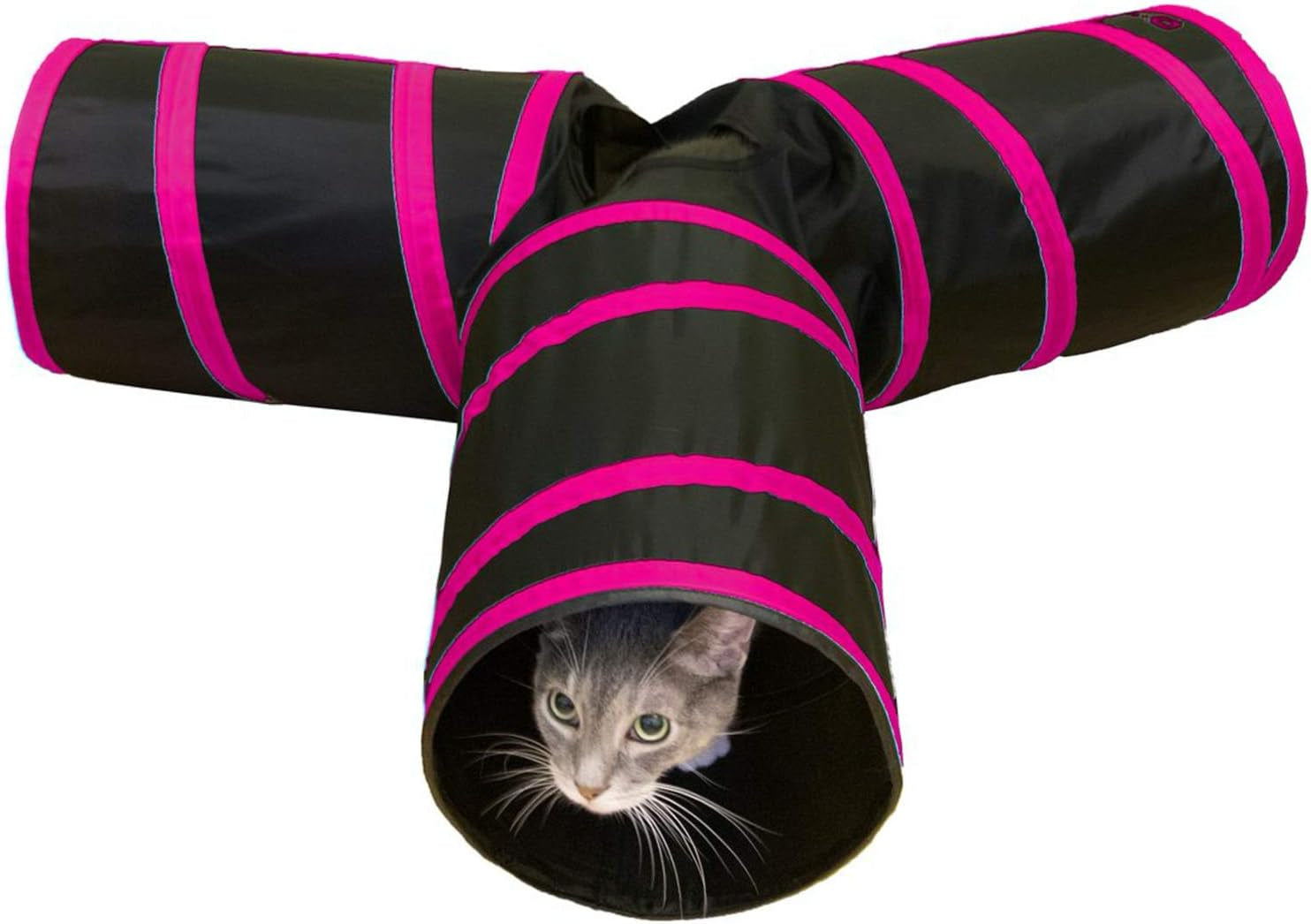 3-Way Cat Tunnels for Indoor Cats with Crinkle Cat Toy - Medium