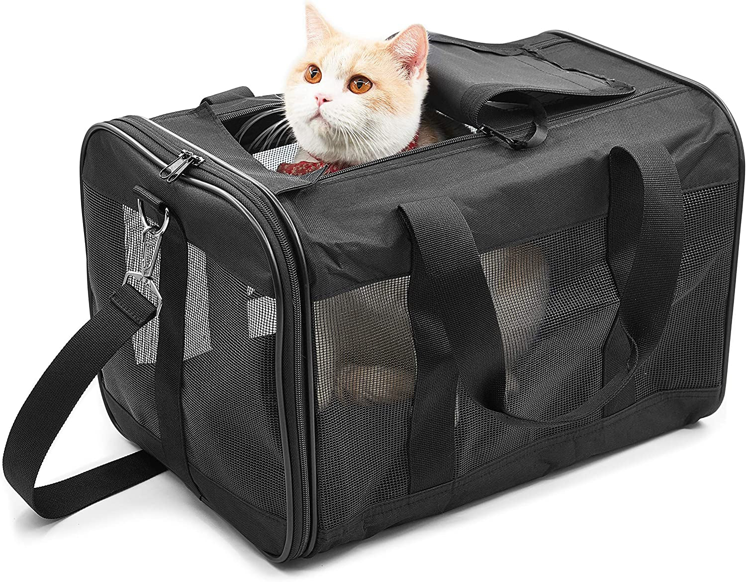 Soft-Sided Pet Travel Carrier - Airline Approved, Collapsible & Durable Bag for Cats and Small Dogs